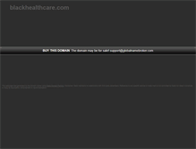 Tablet Screenshot of blackhealthcare.com
